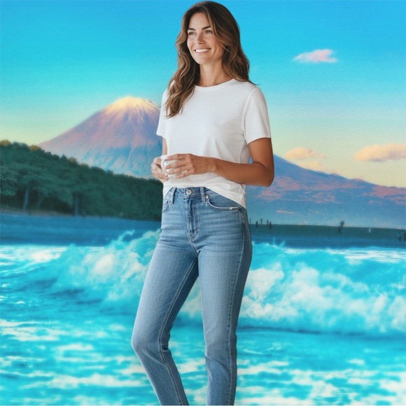 Celebrity Pink Light Blue Skinny Jeans - Picture 4 of 9